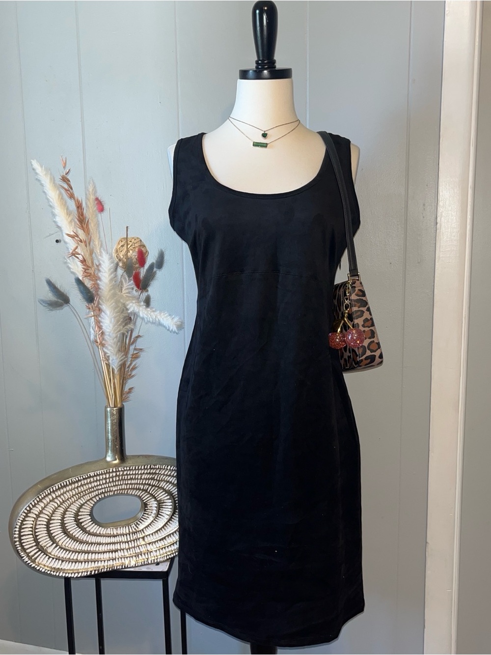 Philosophy Black Sleeveless Midi Dress